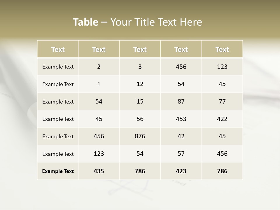 Successful White Pen PowerPoint Template