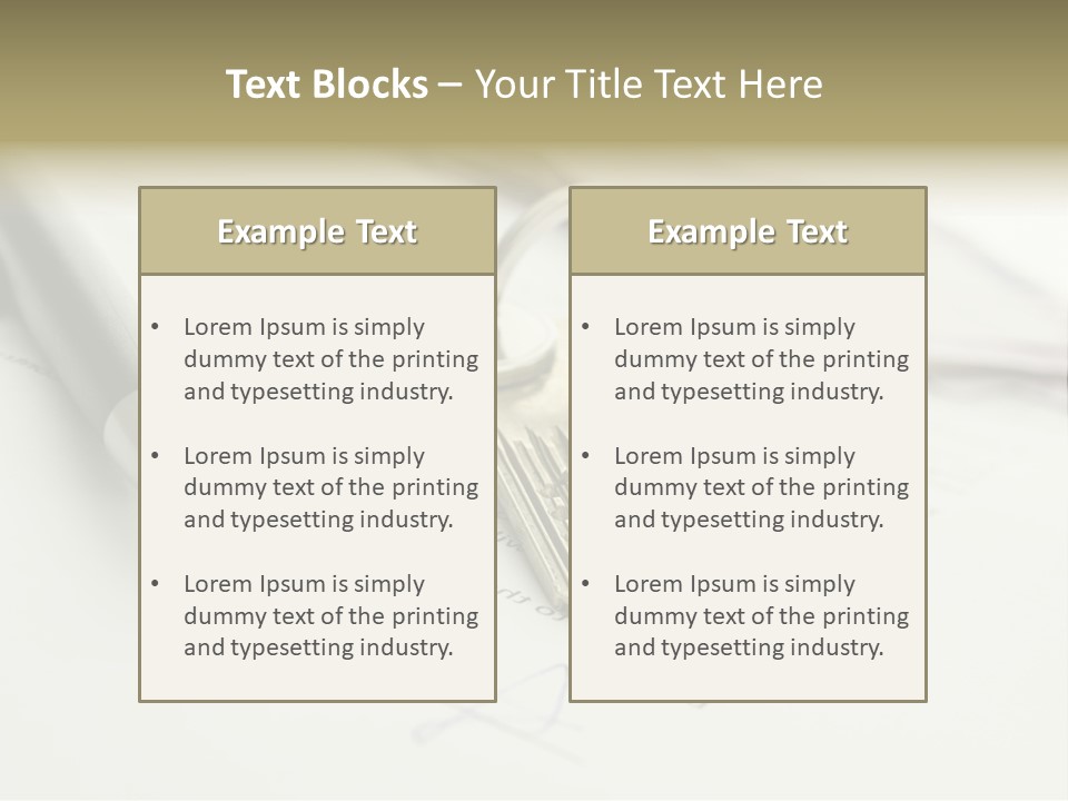 Successful White Pen PowerPoint Template