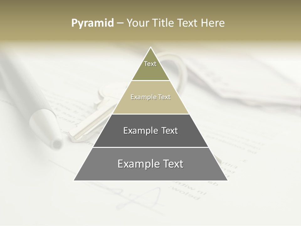 Successful White Pen PowerPoint Template