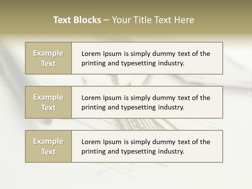 Successful White Pen PowerPoint Template
