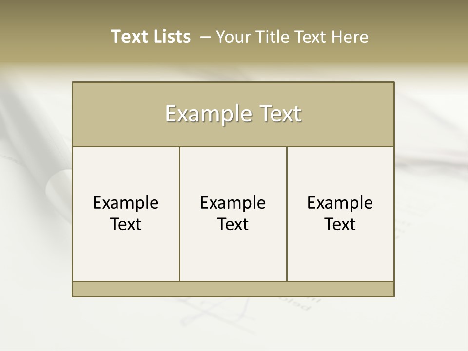 Successful White Pen PowerPoint Template