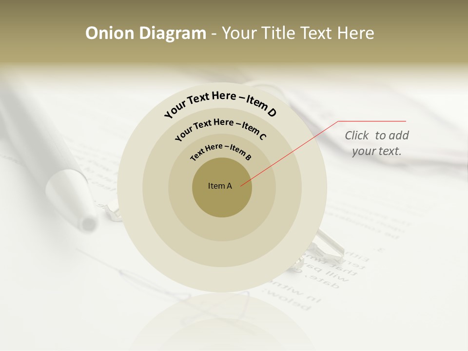 Successful White Pen PowerPoint Template