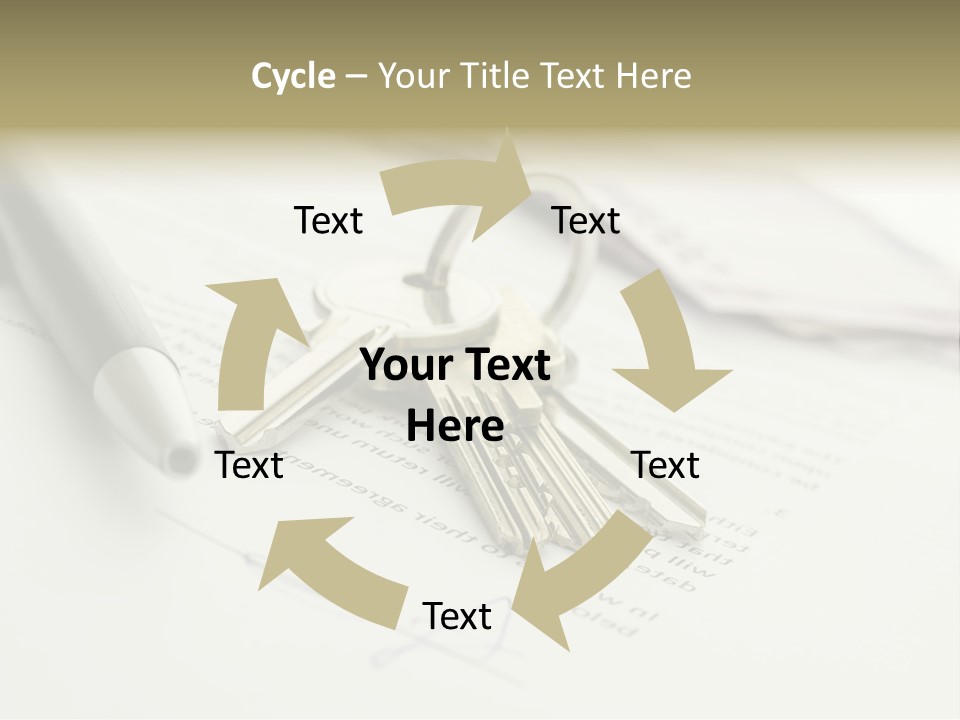 Successful White Pen PowerPoint Template