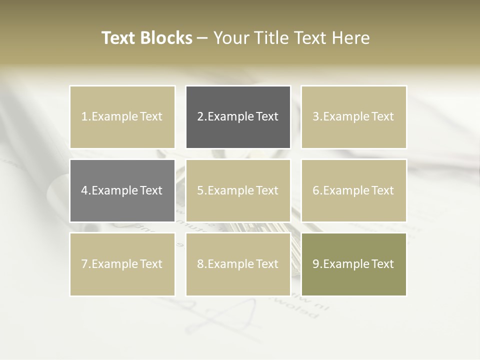 Successful White Pen PowerPoint Template