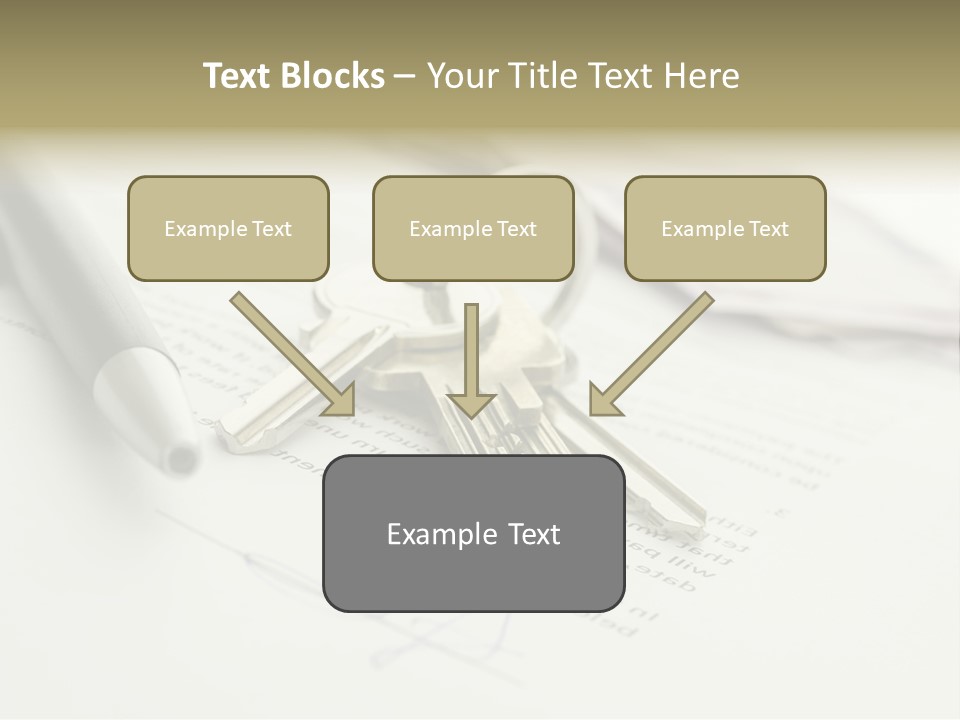 Successful White Pen PowerPoint Template