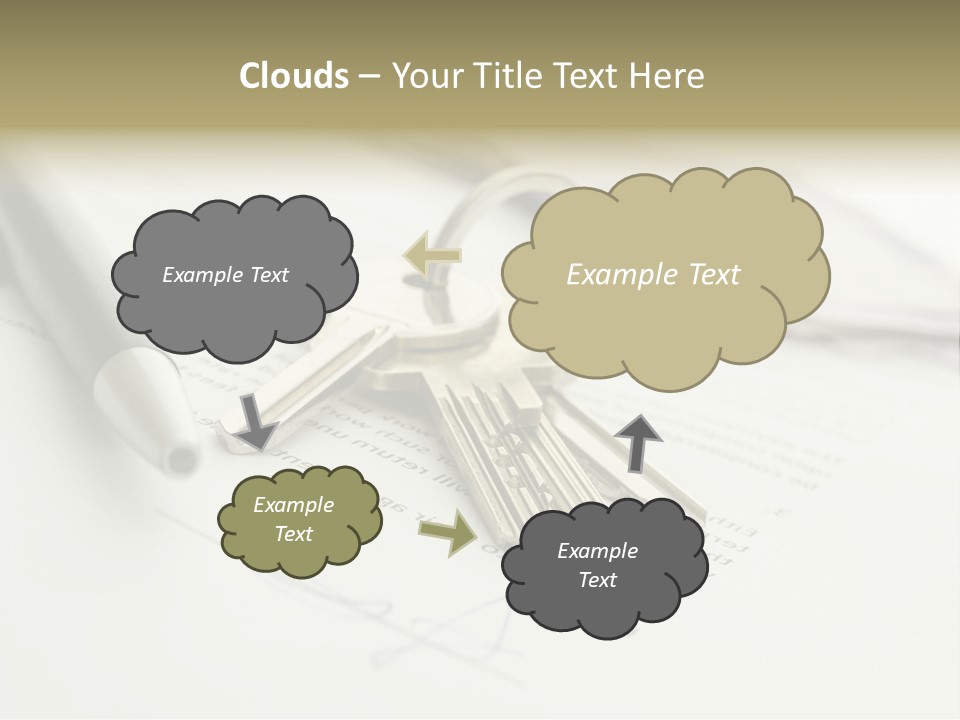 Successful White Pen PowerPoint Template