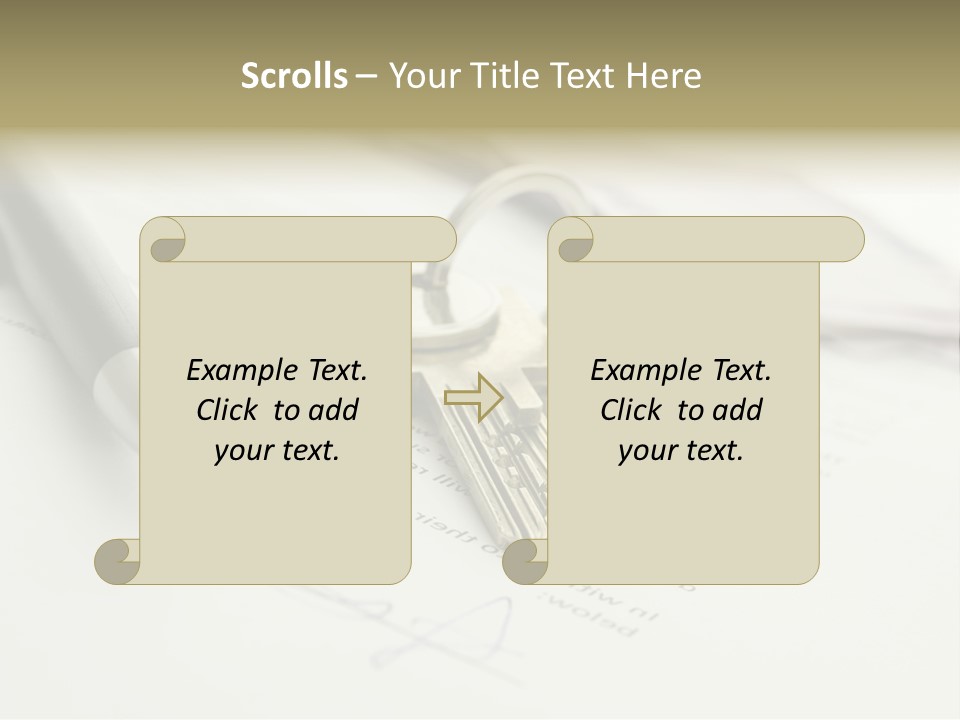 Successful White Pen PowerPoint Template