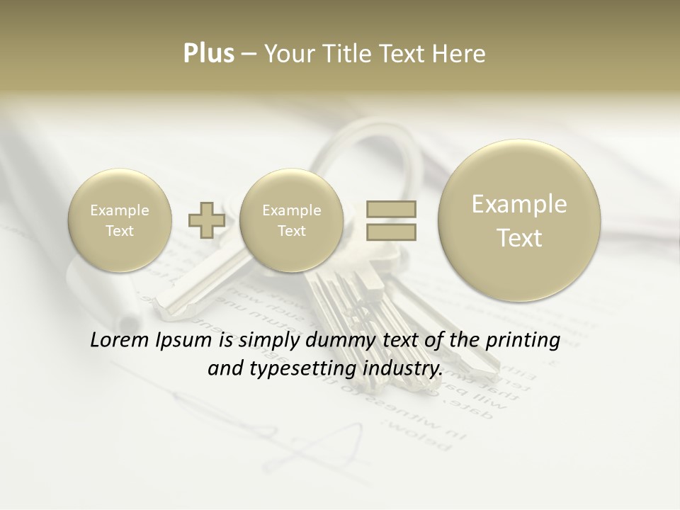Successful White Pen PowerPoint Template