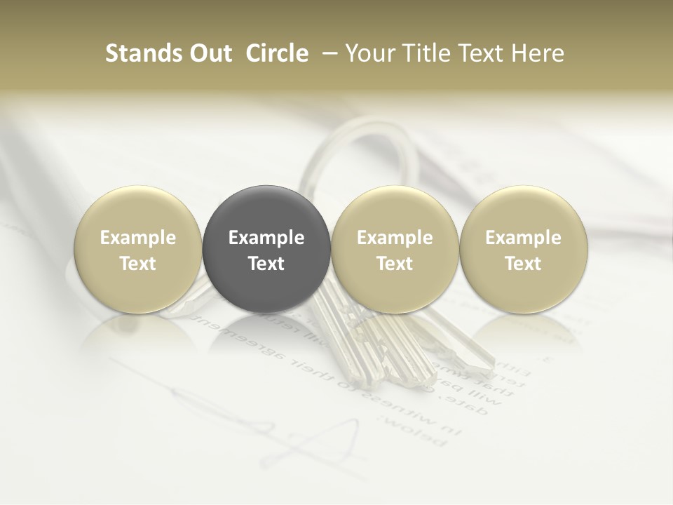 Successful White Pen PowerPoint Template