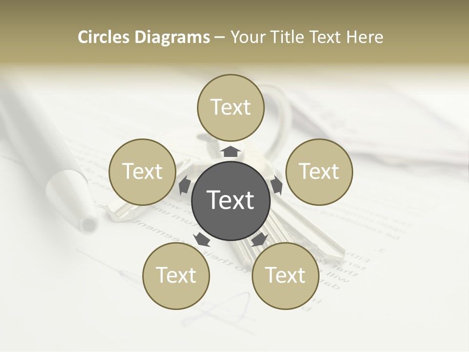Successful White Pen PowerPoint Template