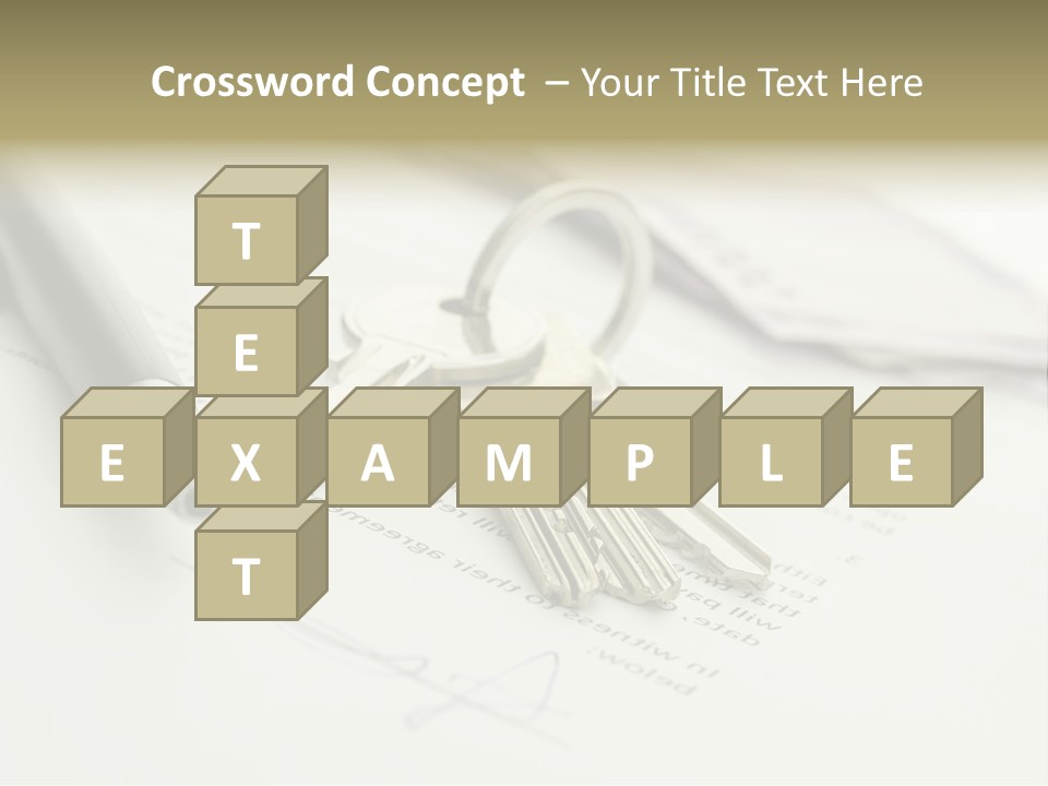 Successful White Pen PowerPoint Template