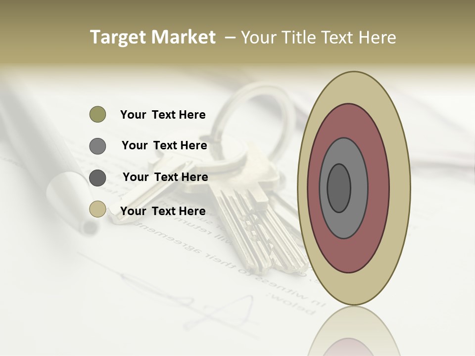 Successful White Pen PowerPoint Template
