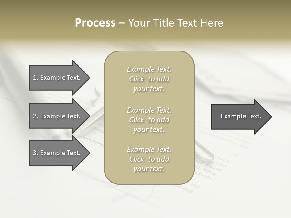 Successful White Pen PowerPoint Template