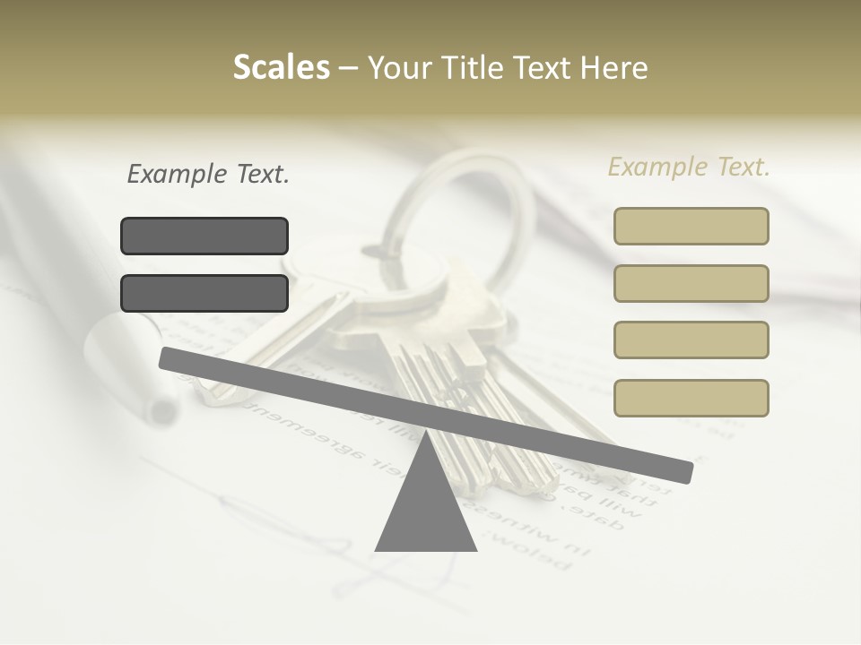 Successful White Pen PowerPoint Template