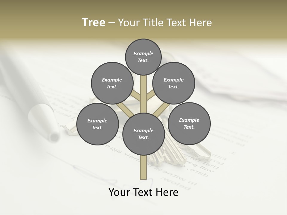 Successful White Pen PowerPoint Template