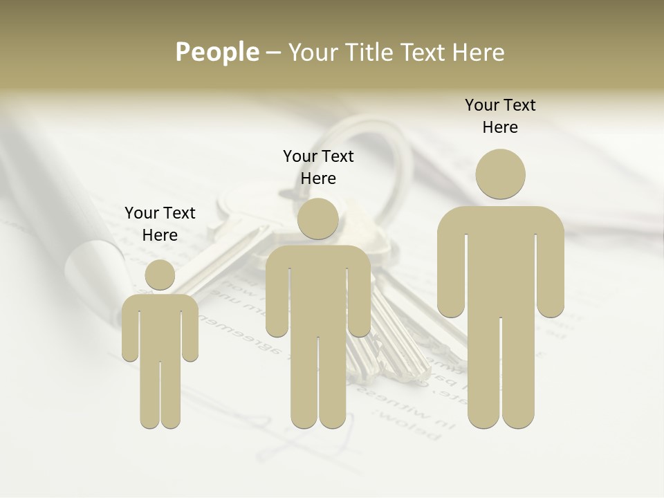 Successful White Pen PowerPoint Template