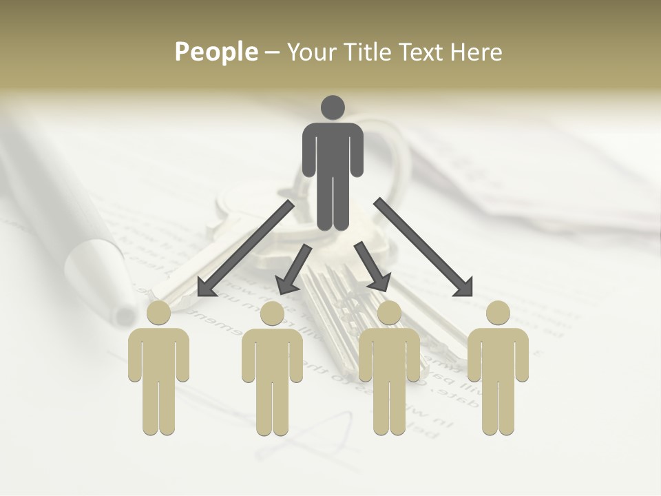 Successful White Pen PowerPoint Template