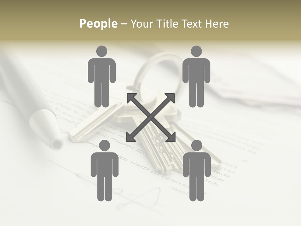 Successful White Pen PowerPoint Template