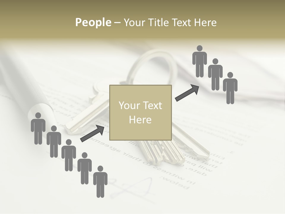 Successful White Pen PowerPoint Template