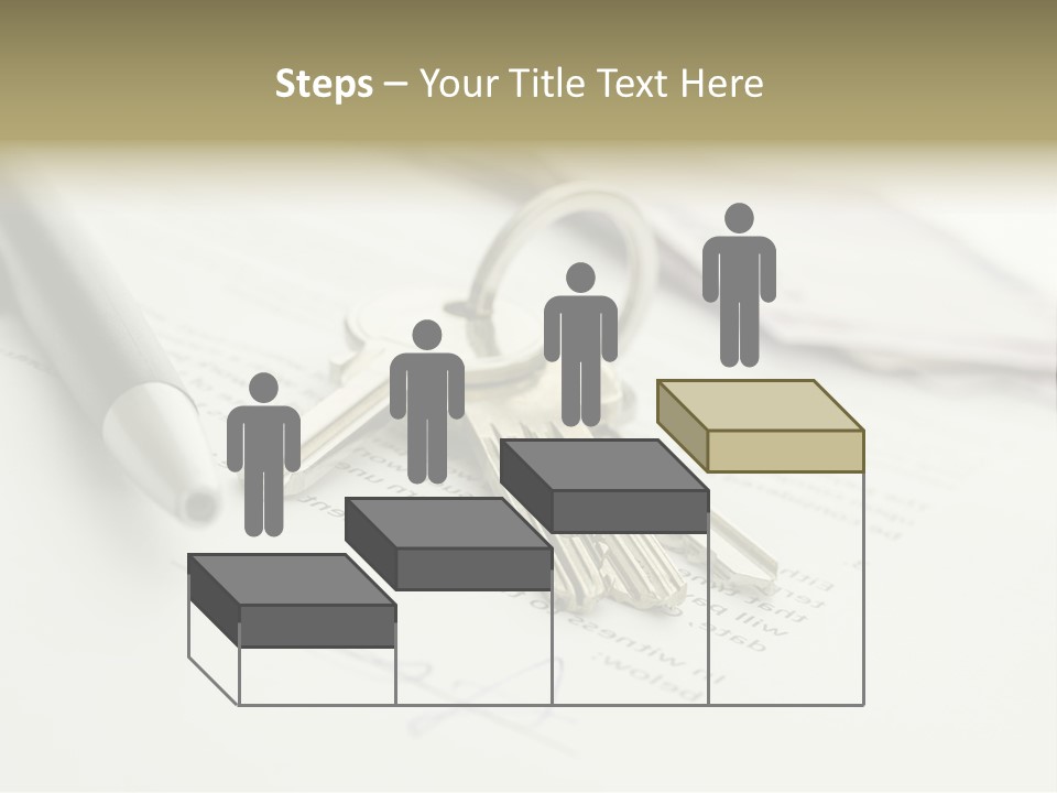 Successful White Pen PowerPoint Template