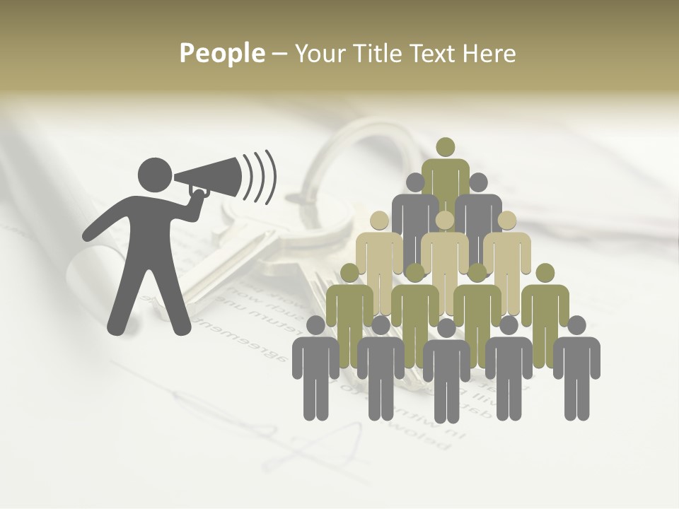 Successful White Pen PowerPoint Template