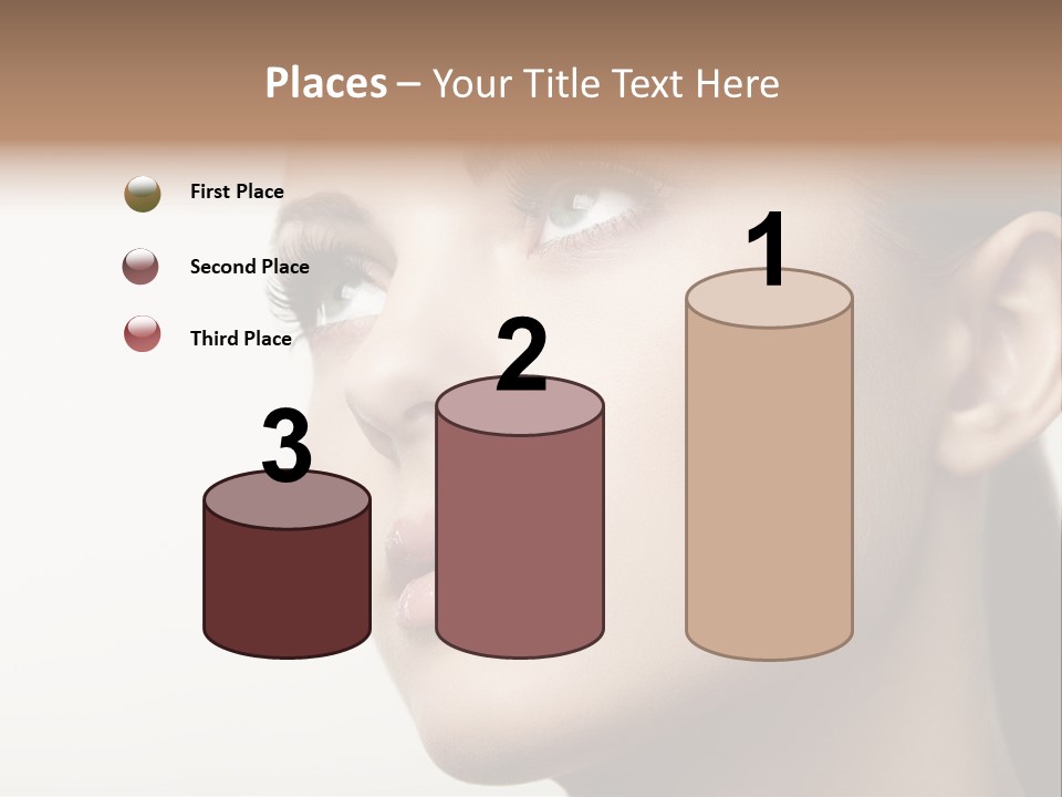 Portrait Bright Hair PowerPoint Template