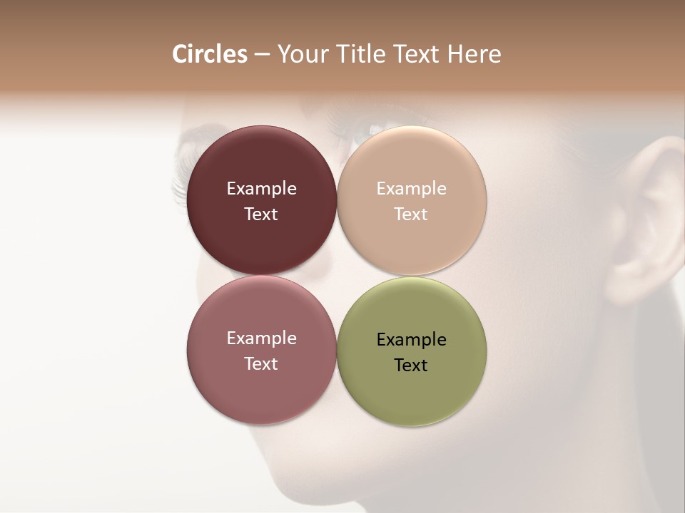 Portrait Bright Hair PowerPoint Template