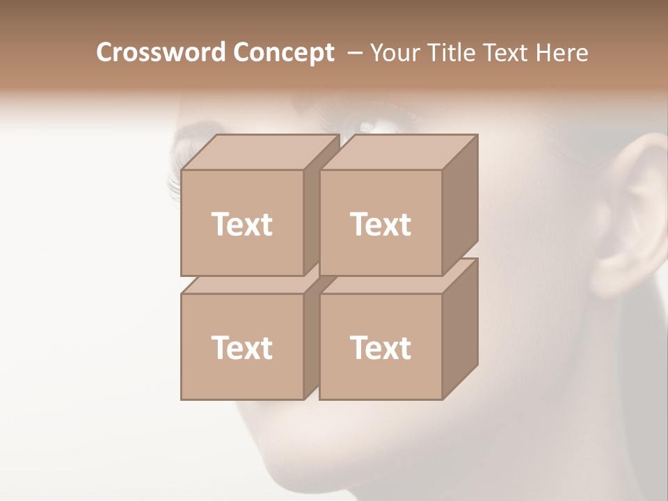 Portrait Bright Hair PowerPoint Template