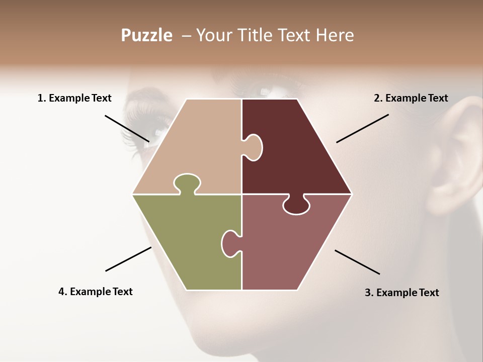 Portrait Bright Hair PowerPoint Template