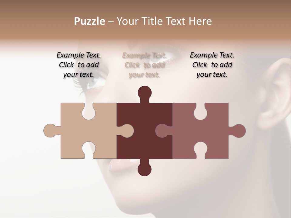 Portrait Bright Hair PowerPoint Template