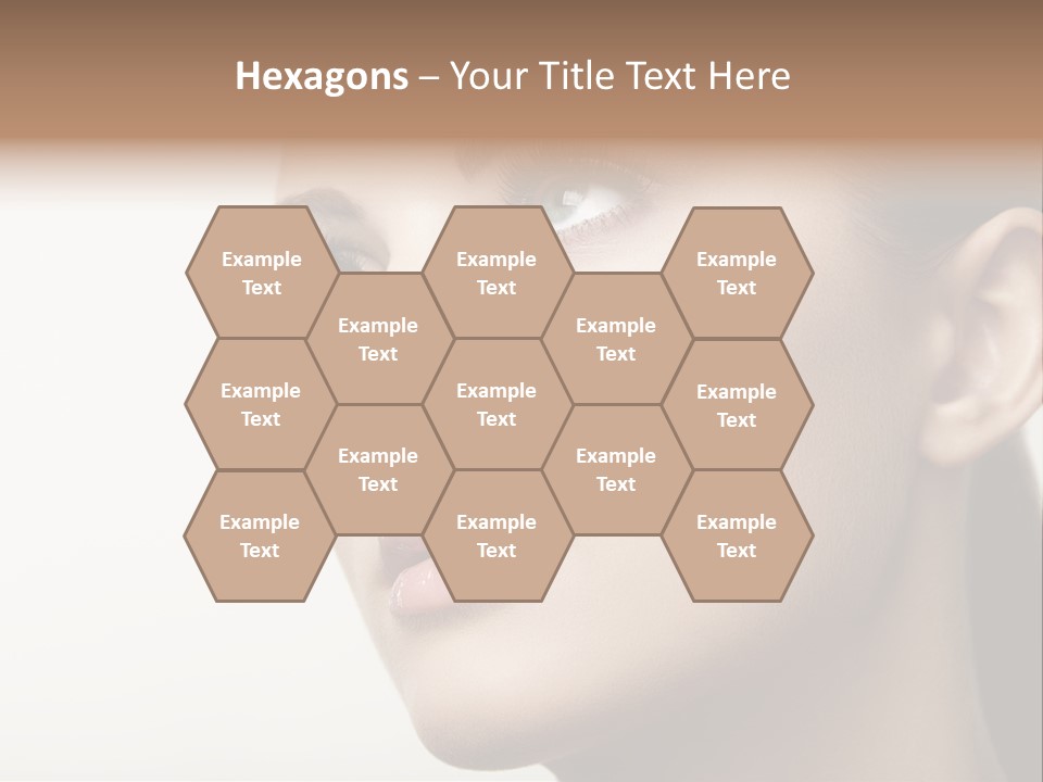 Portrait Bright Hair PowerPoint Template