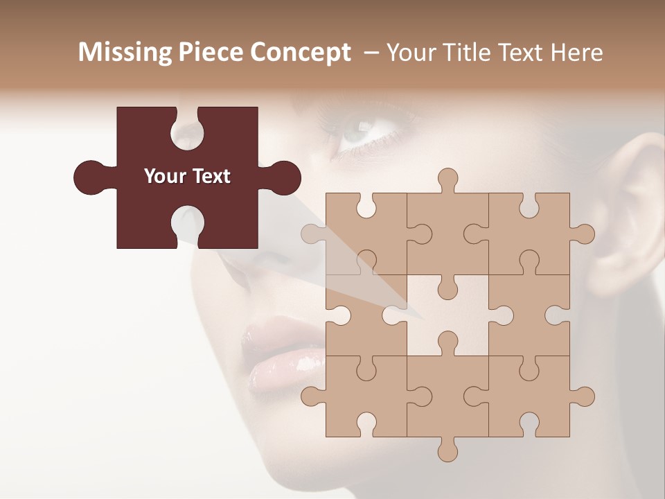 Portrait Bright Hair PowerPoint Template