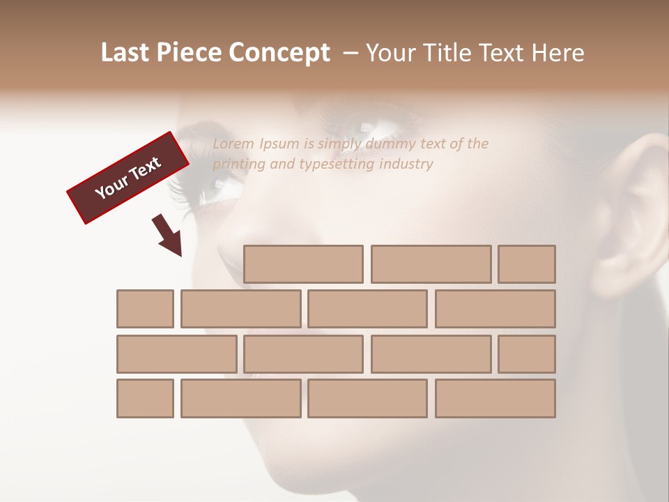 Portrait Bright Hair PowerPoint Template