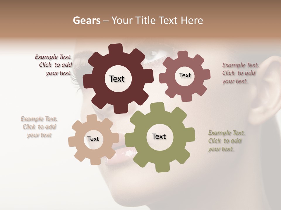 Portrait Bright Hair PowerPoint Template