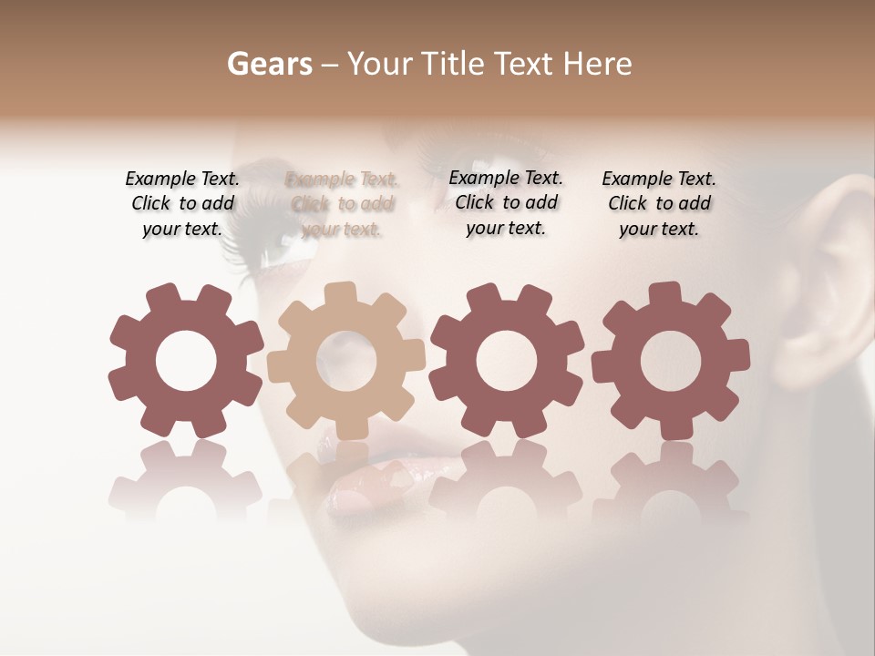 Portrait Bright Hair PowerPoint Template