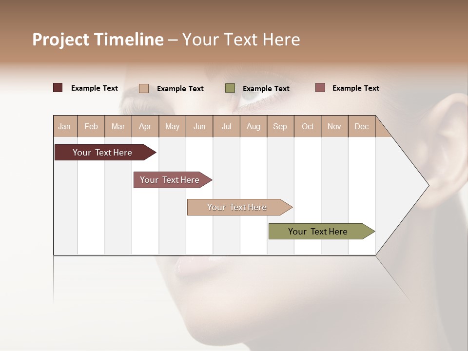 Portrait Bright Hair PowerPoint Template