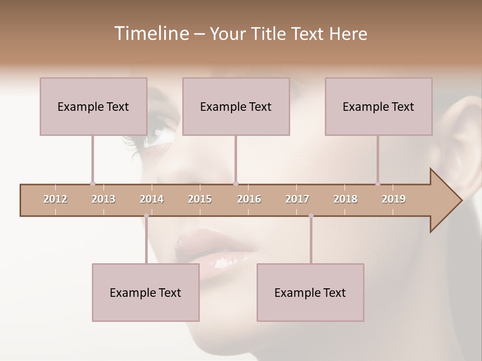 Portrait Bright Hair PowerPoint Template