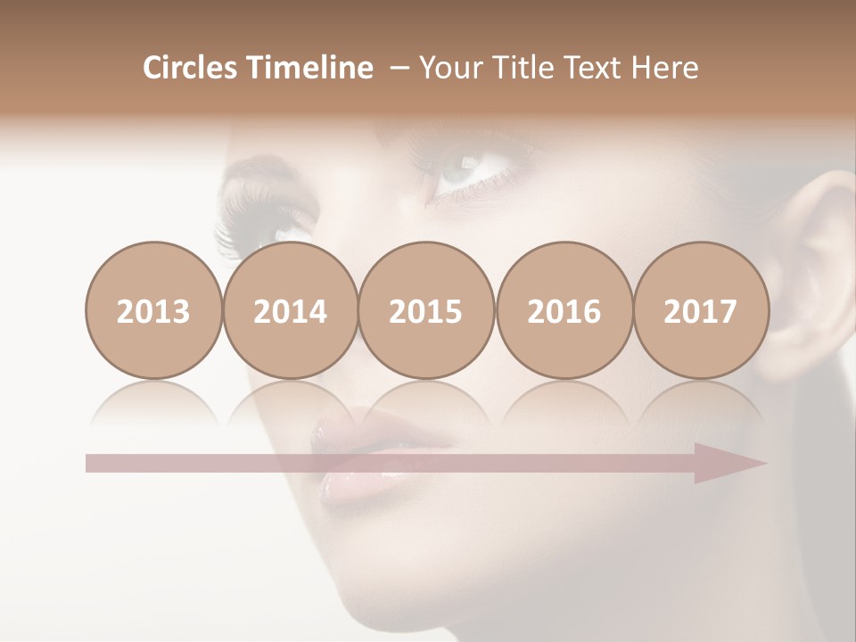 Portrait Bright Hair PowerPoint Template