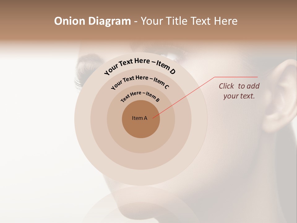 Portrait Bright Hair PowerPoint Template