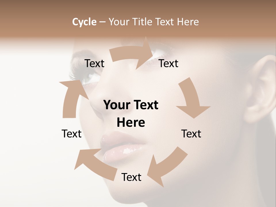 Portrait Bright Hair PowerPoint Template