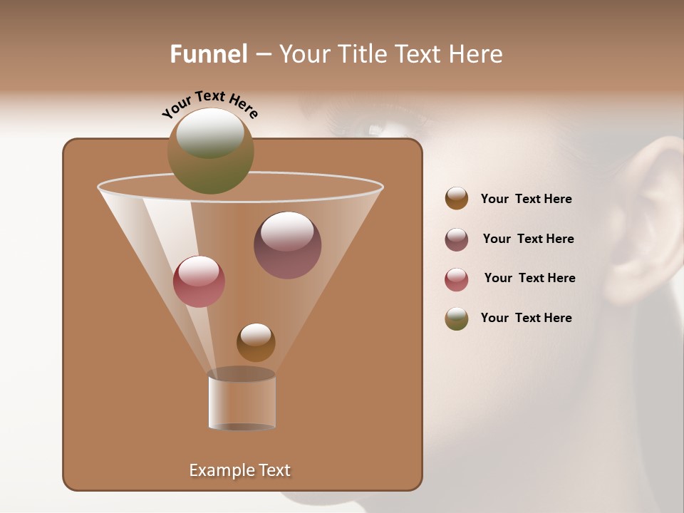 Portrait Bright Hair PowerPoint Template