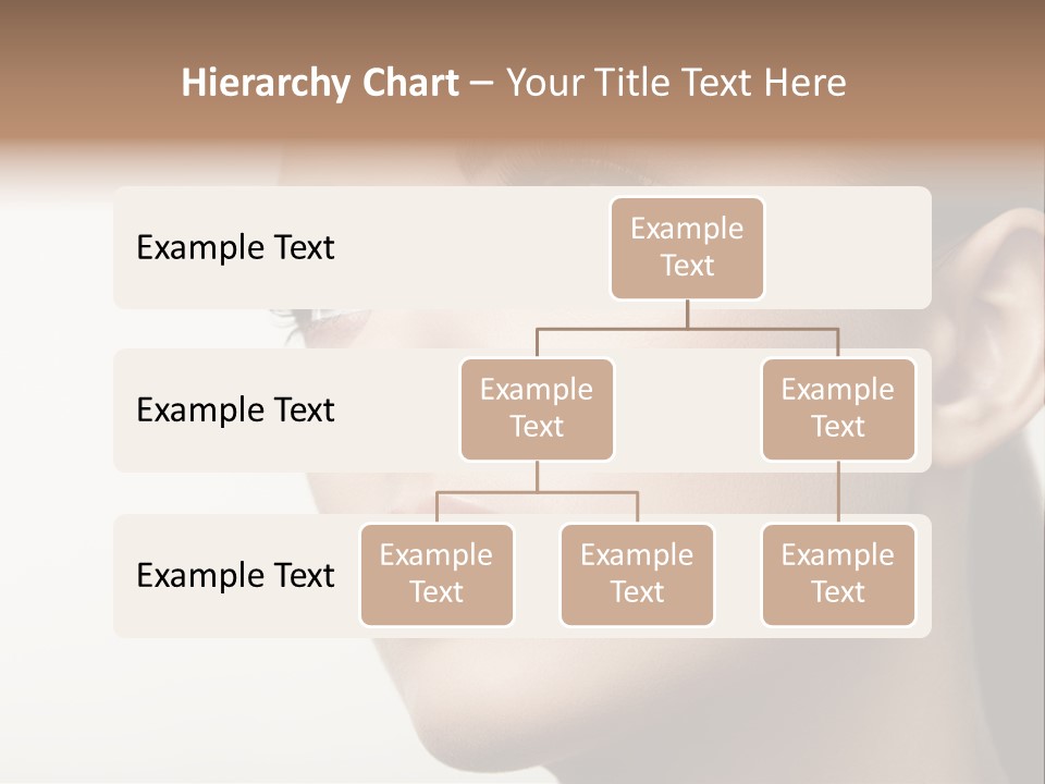Portrait Bright Hair PowerPoint Template