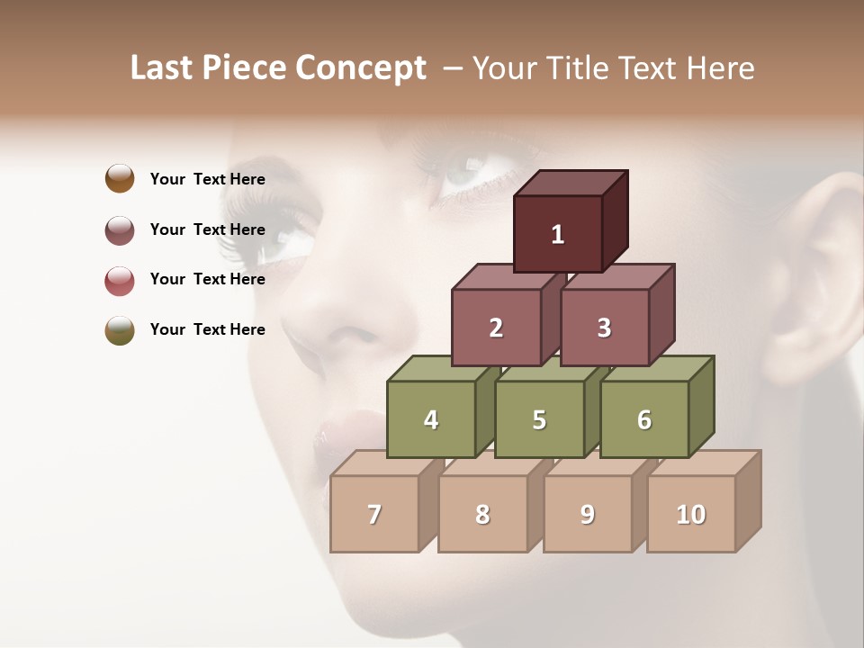 Portrait Bright Hair PowerPoint Template