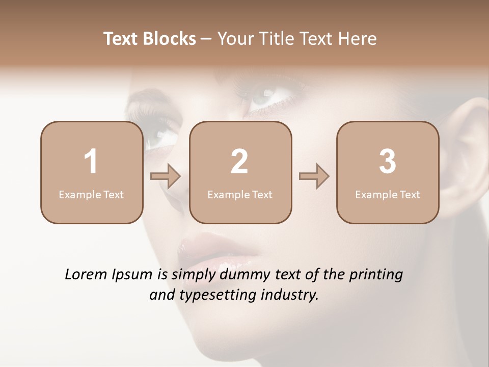 Portrait Bright Hair PowerPoint Template