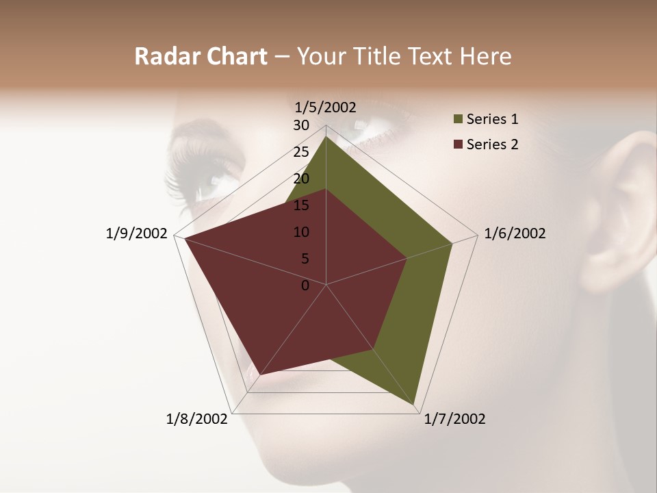 Portrait Bright Hair PowerPoint Template