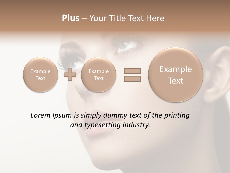 Portrait Bright Hair PowerPoint Template