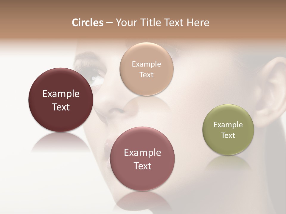 Portrait Bright Hair PowerPoint Template