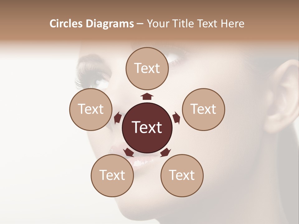 Portrait Bright Hair PowerPoint Template