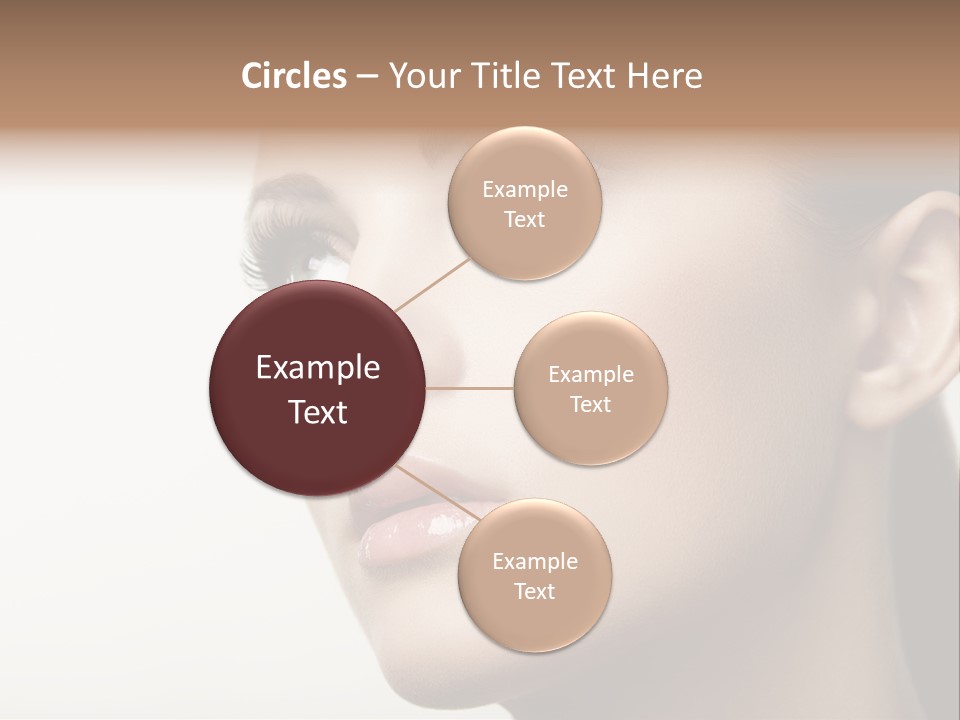 Portrait Bright Hair PowerPoint Template