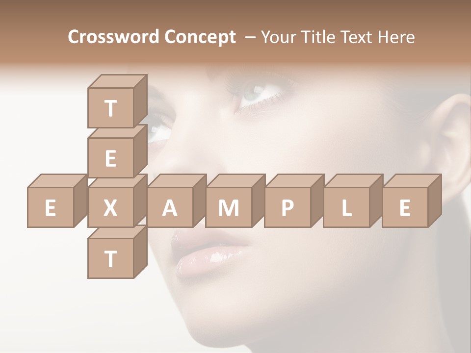 Portrait Bright Hair PowerPoint Template